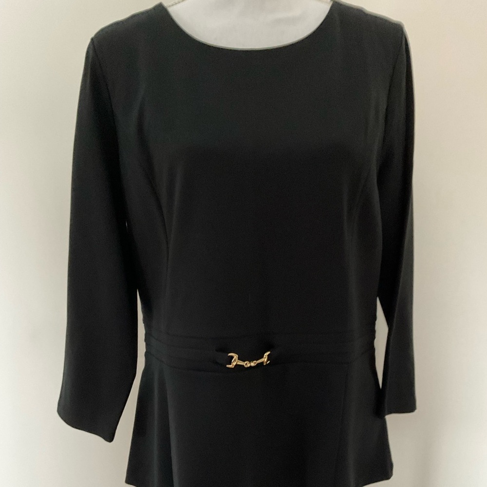 Talbots black top, Size L, pullover